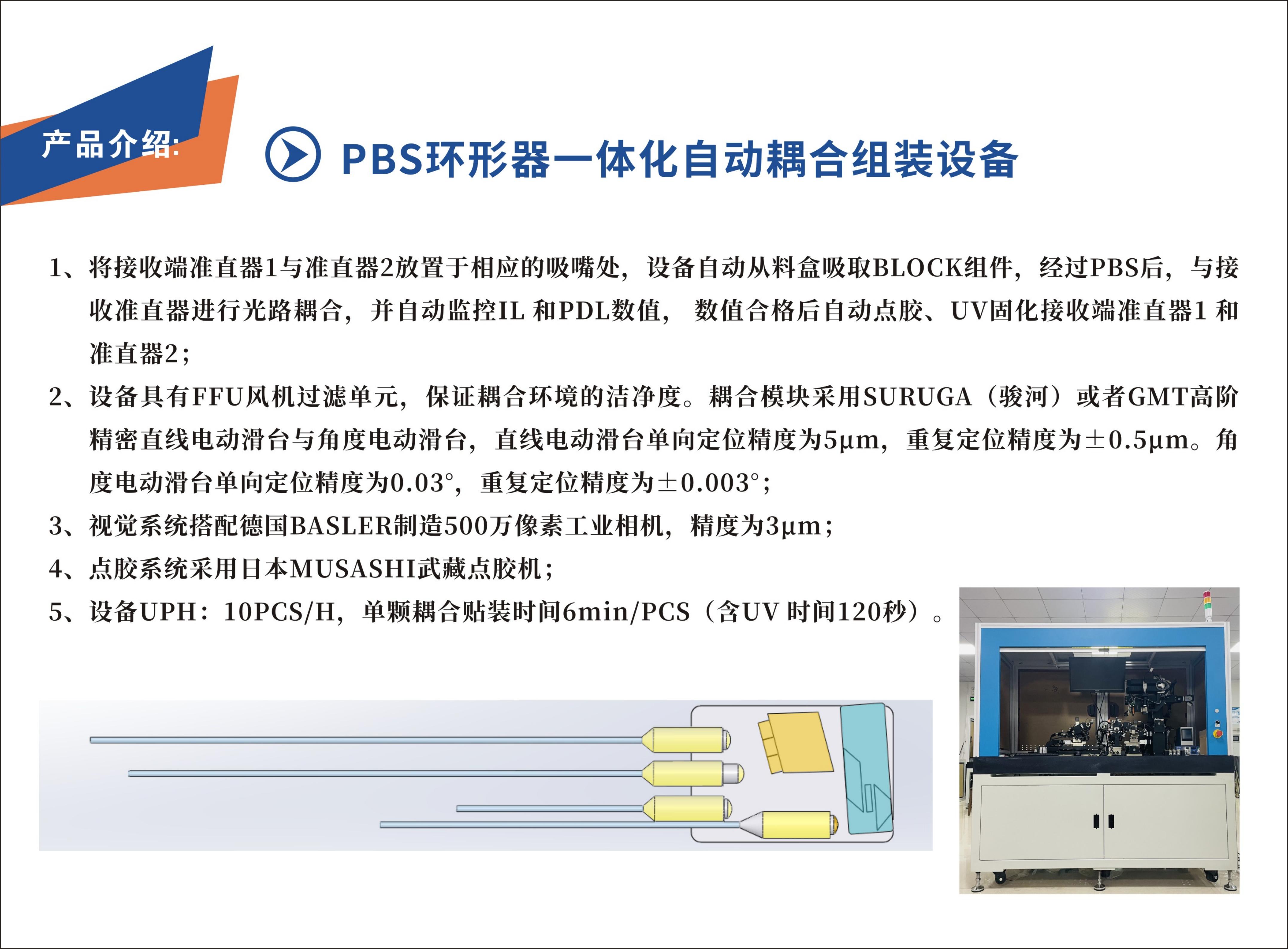 PBS 环形器一体化自动耦合组装设备(图1)